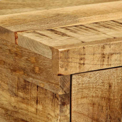 Comodino a Parete in Legno Grezzo Massello di Mango | homemem39