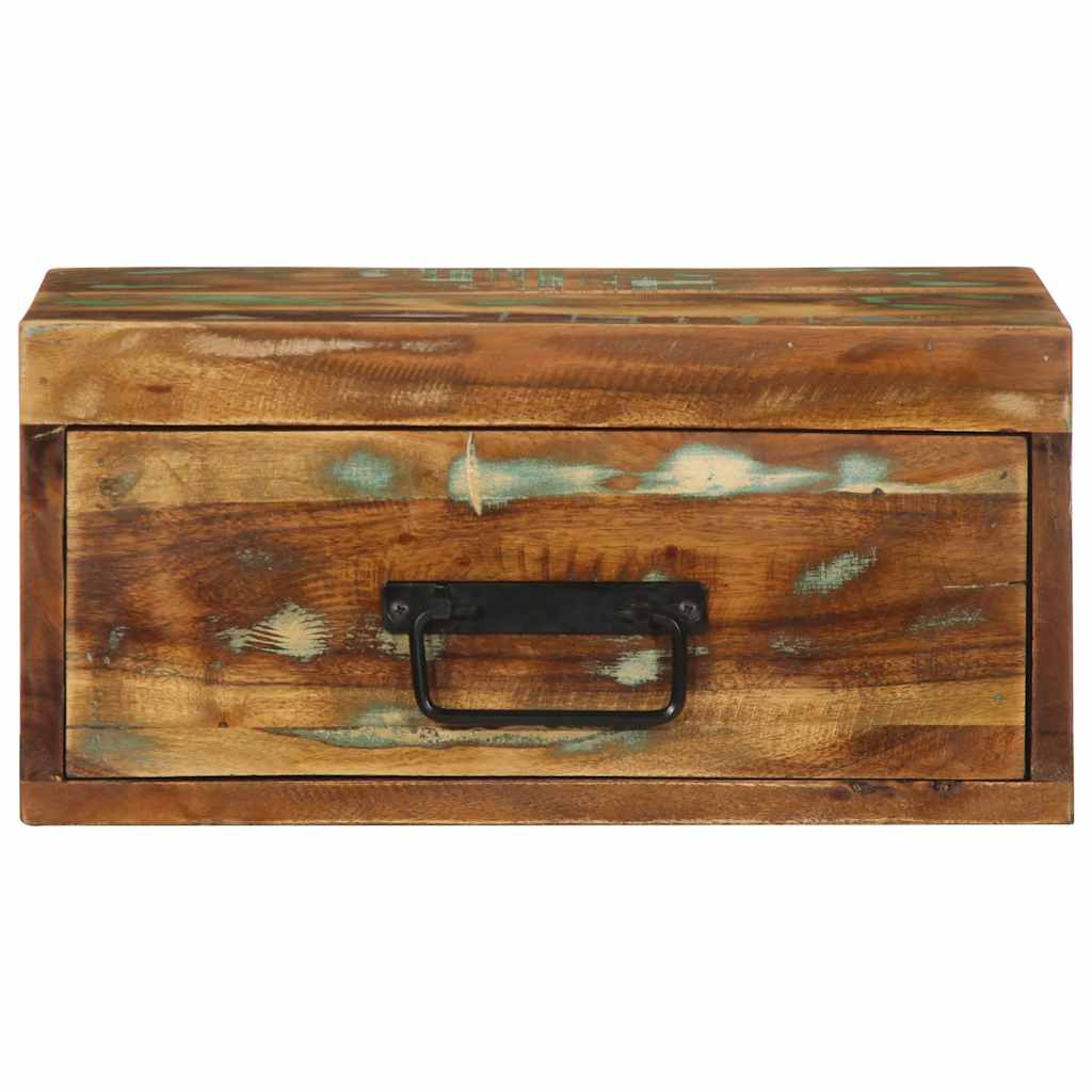 Comodini da Parete 2pz in Legno Massello di Recupero - homemem39