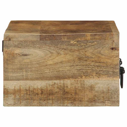 Mobile TV a Parete 60x30x19 cm Legno Grezzo Massello di Mango - homemem39