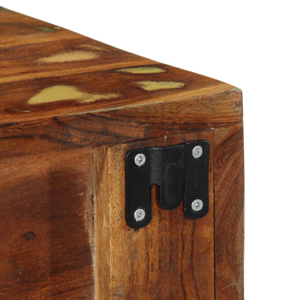 Mobile TV a Parete 2 pz in Legno Massello di Recupero - homemem39