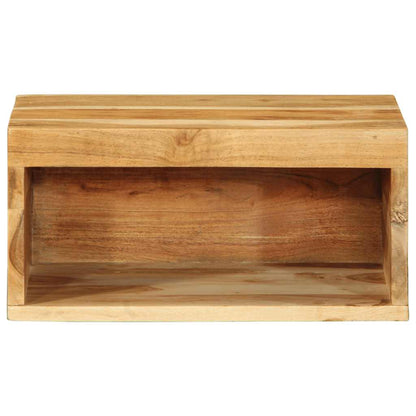 Mobile TV a Parete 2 pz in Legno Massello di Acacia - homemem39