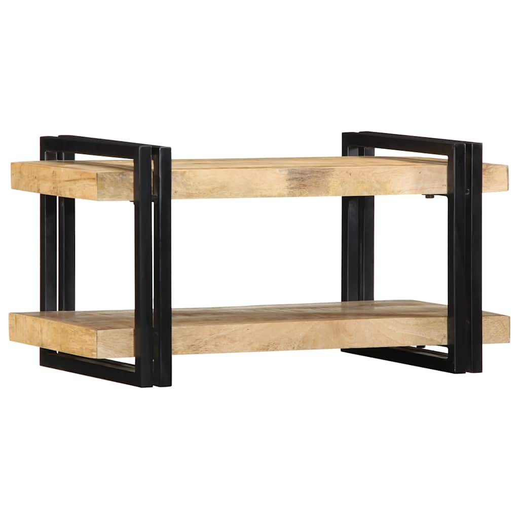 Mensola da Parete 70x33x35 cm in Legno Massello di Mango Grezzo - homemem39
