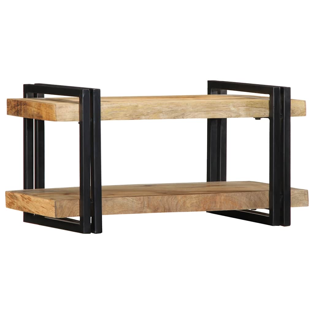 Mensola da Parete 70x33x35 cm in Legno Massello di Mango Grezzo - homemem39