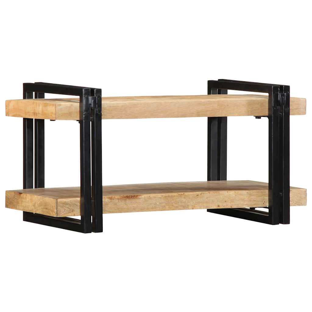 Mensola da Parete 70x33x35 cm in Legno Massello di Mango Grezzo - homemem39