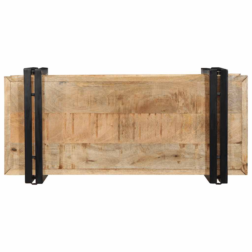 Mensola da Parete 70x33x35 cm in Legno Massello di Mango Grezzo - homemem39