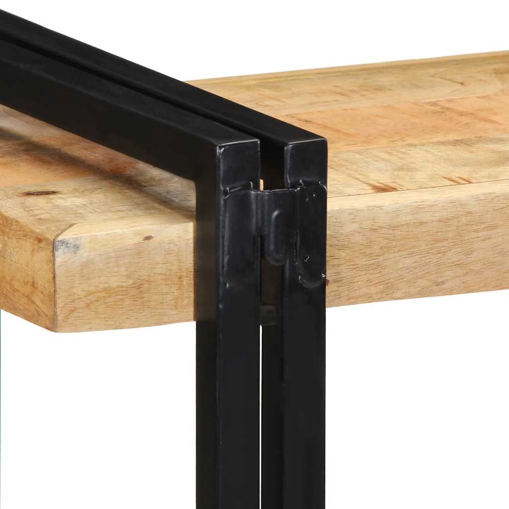 Mensola da Parete 70x33x35 cm in Legno Massello di Mango Grezzo - homemem39