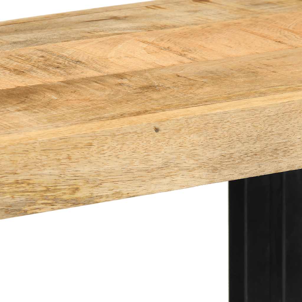 Mensola da Parete 70x33x35 cm in Legno Massello di Mango Grezzo - homemem39