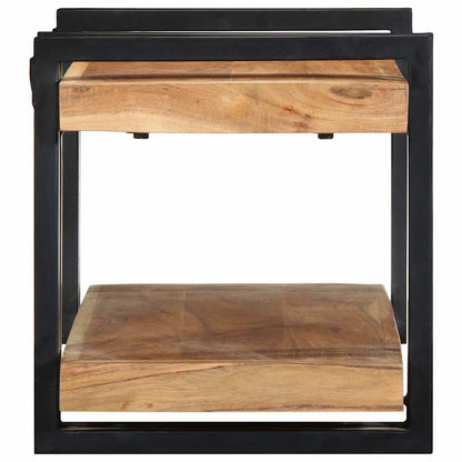 Mensola da Parete 70x33x35 cm Legno Massello di Acacia - homemem39