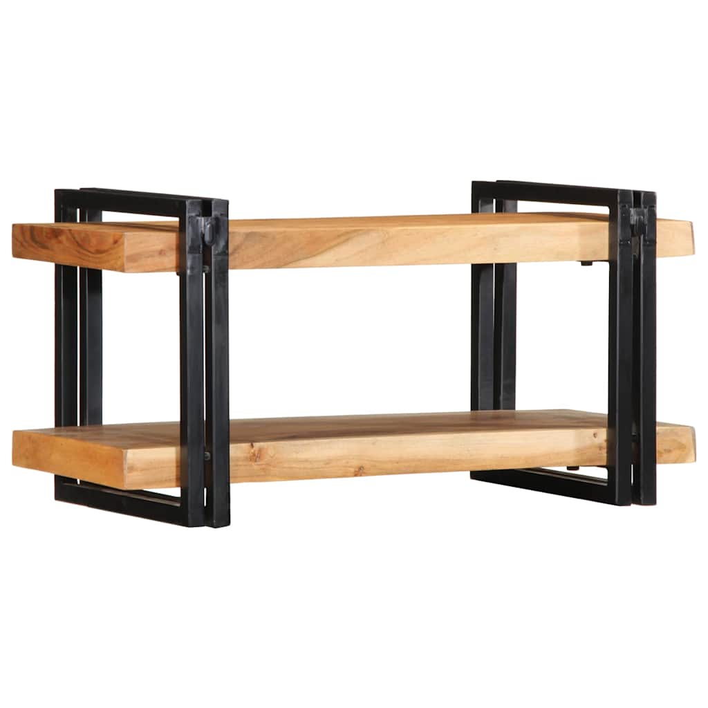 Mensola da Parete 70x33x35 cm Legno Massello di Acacia - homemem39