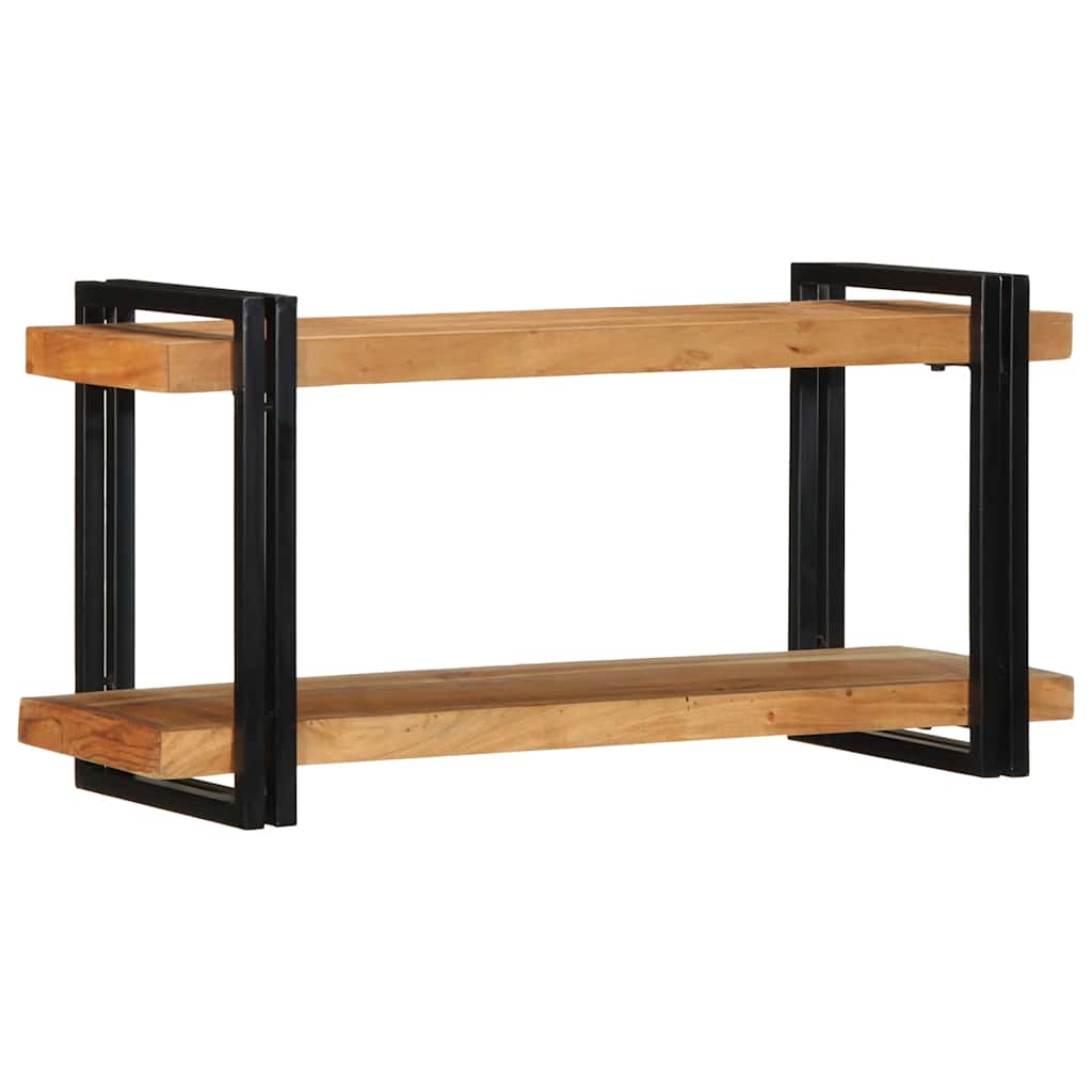 Mensola da Parete 90x33x45 cm Legno Massello di Acacia - homemem39