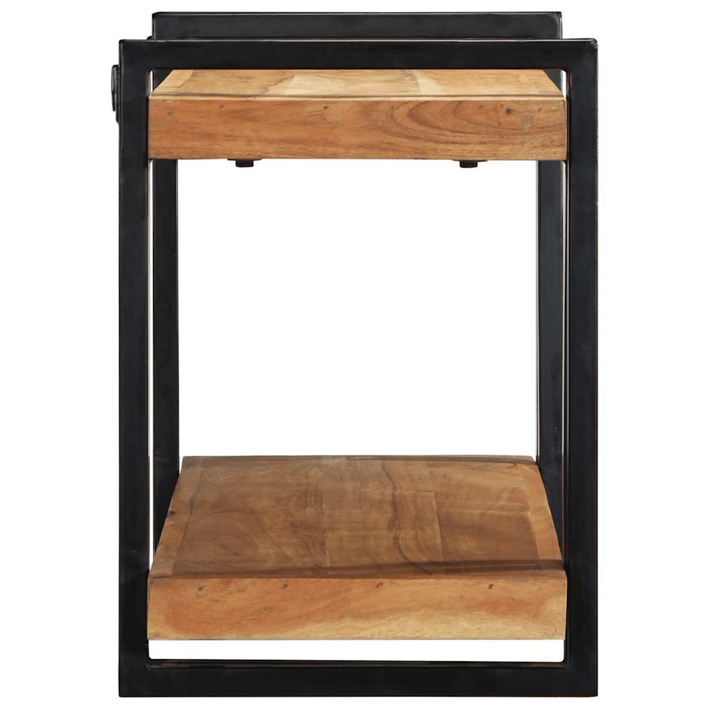 Mensola da Parete 90x33x45 cm Legno Massello di Acacia - homemem39