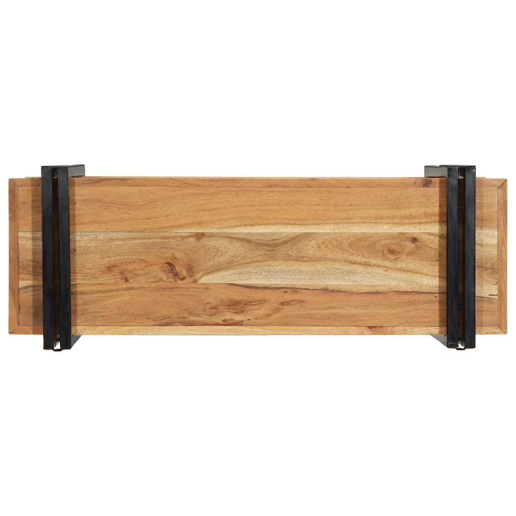 Mensola da Parete 90x33x45 cm Legno Massello di Acacia - homemem39