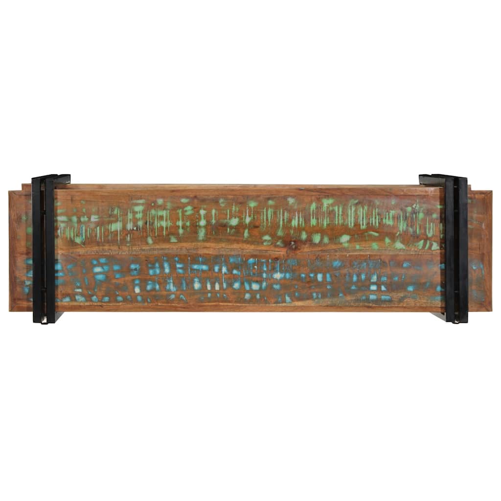 Mensola da Parete Multicolore in Legno Massello di Recupero - homemem39