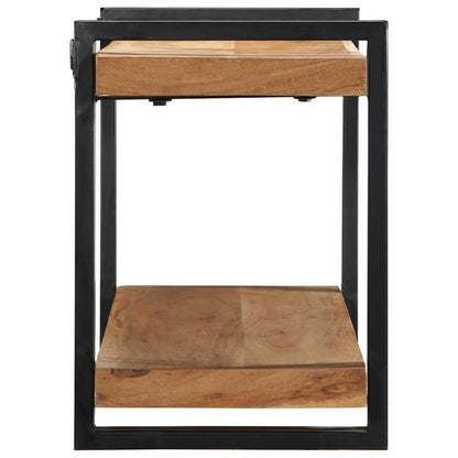 Mensola da Parete 110x33x45 cm Legno Massello di Acacia - homemem39