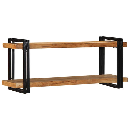 Mensola da Parete 110x33x45 cm Legno Massello di Acacia - homemem39