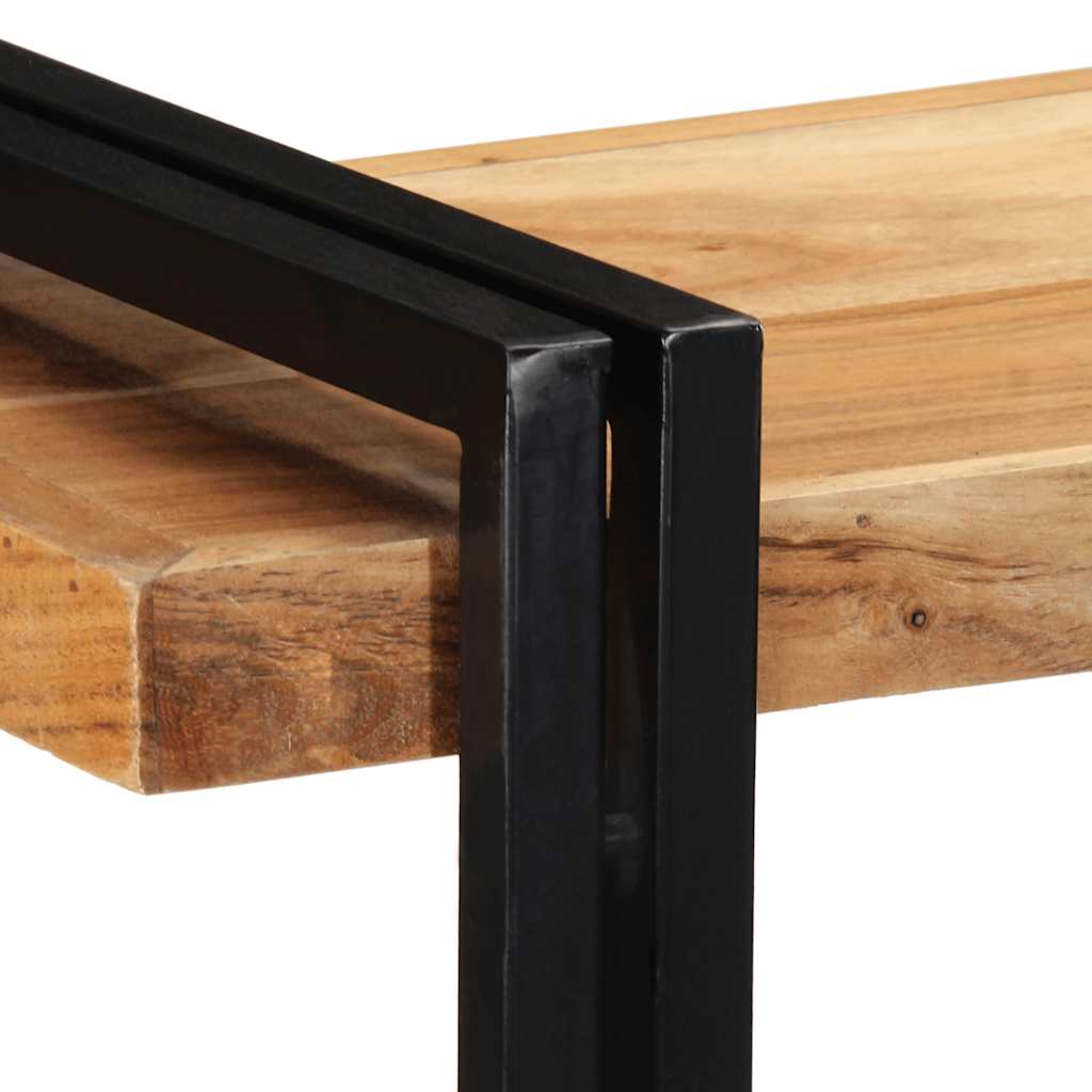 Mensola da Parete 110x33x45 cm Legno Massello di Acacia - homemem39
