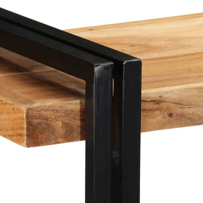Mensola da Parete 110x33x45 cm Legno Massello di Acacia - homemem39