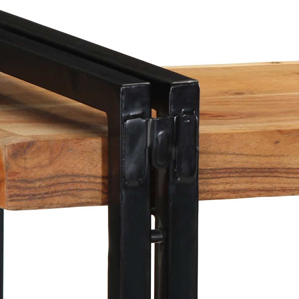 Mensola da Parete 110x33x45 cm Legno Massello di Acacia - homemem39