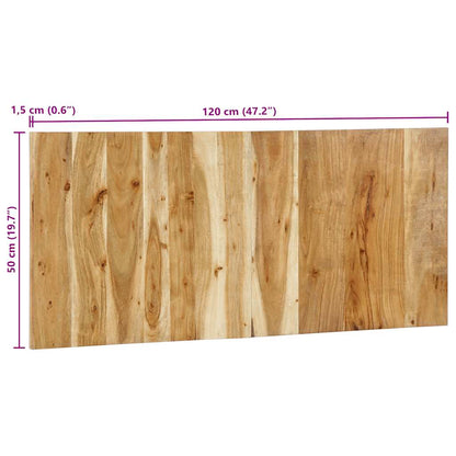 Testiera 120 cm in Legno Massello di Acacia - homemem39