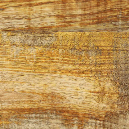 Comodino 50x27x50 cm in Legno Grezzo Massello di Mango