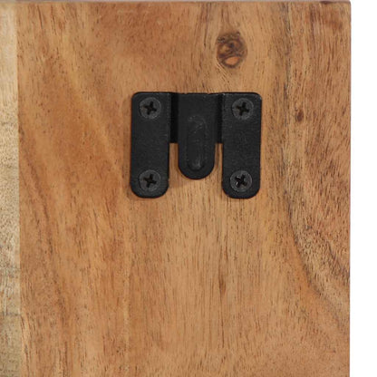 Comodino 60x32x80 cm in Legno Massello di Acacia - homemem39