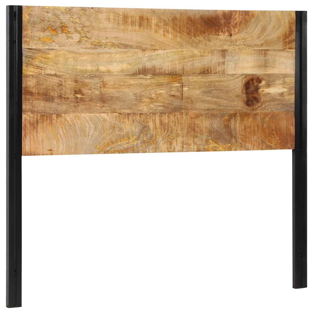 Testiera 120 cm in Legno Massello di Mango e Ferro - homemem39