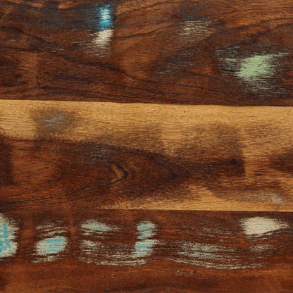 Testiera 120 cm in Legno Massello di Recupero e Ferro - homemem39