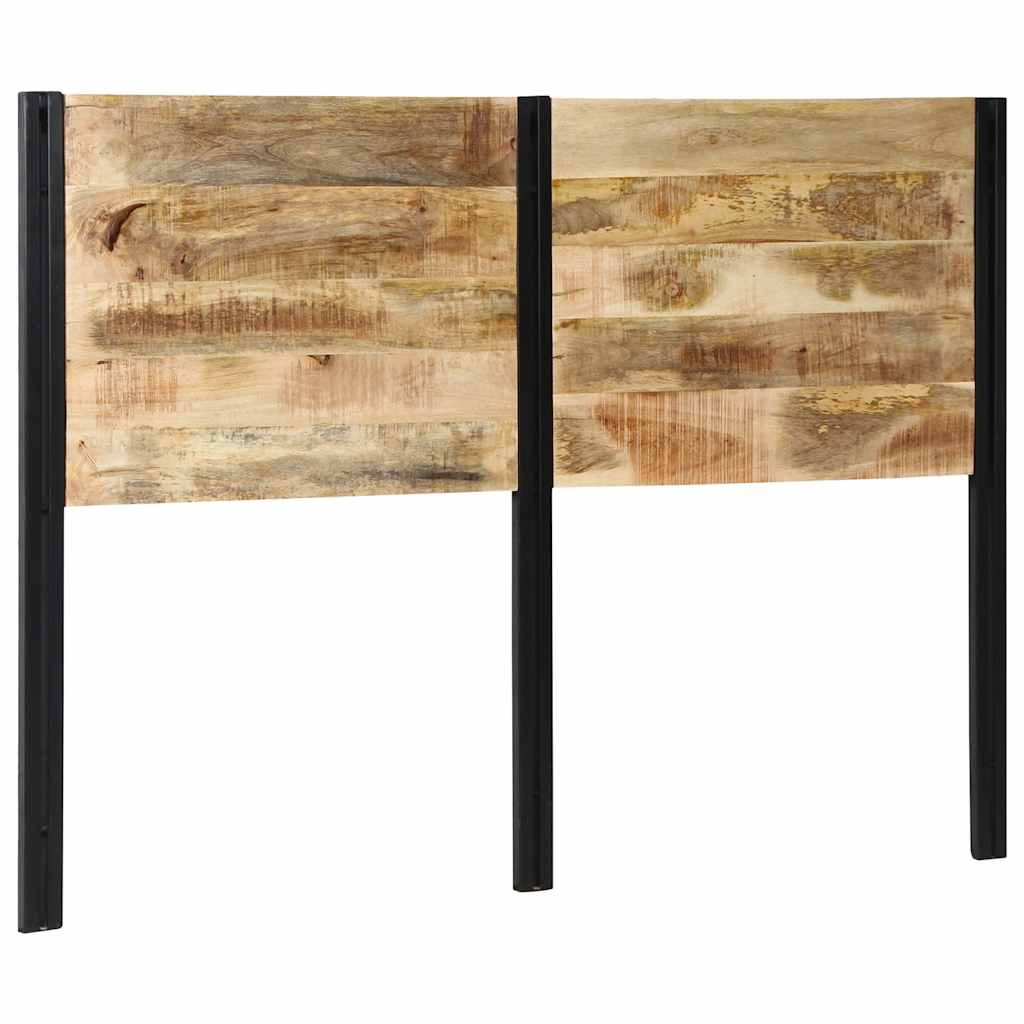 Testiera 140 cm in Legno Massello di Mango e Ferro - homemem39