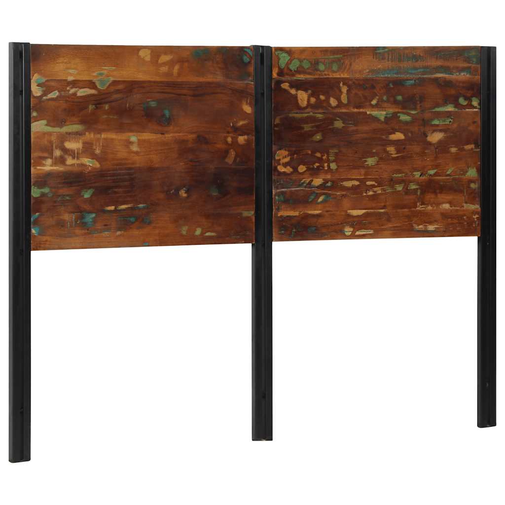 Testiera 140 cm in Legno Massello di Recupero e Ferro - homemem39