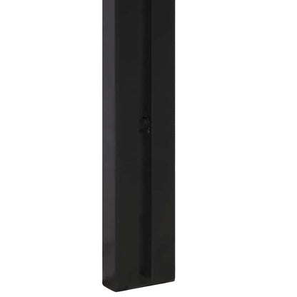 Testiera 140 cm in Legno Massello di Acacia e Ferro - homemem39