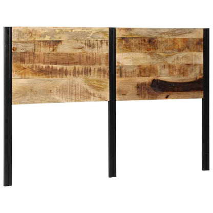 Testiera 160 cm in Legno Massello di Mango e Ferro - homemem39