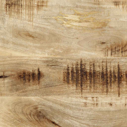 Testiera 160 cm in Legno Massello di Mango e Ferro - homemem39