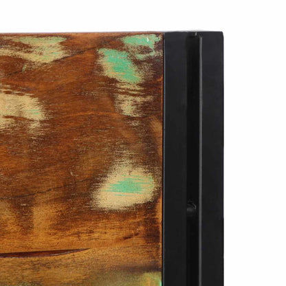 Testiera 160 cm in Legno Massello di Recupero e Ferro - homemem39