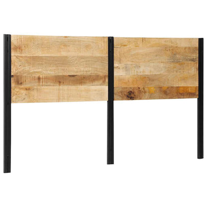 Testiera 180 cm in Legno Massello di Mango e Ferro - homemem39