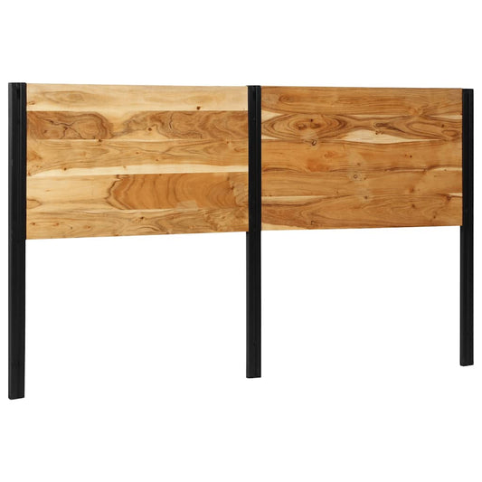 Testiera 180 cm in Legno Massello di Acacia e Ferro - homemem39