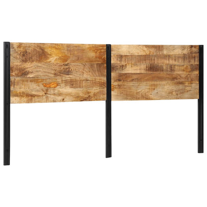 Testiera 200 cm in Legno Massello di Mango e Ferro - homemem39