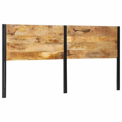 Testiera 200 cm in Legno Massello di Mango e Ferro - homemem39