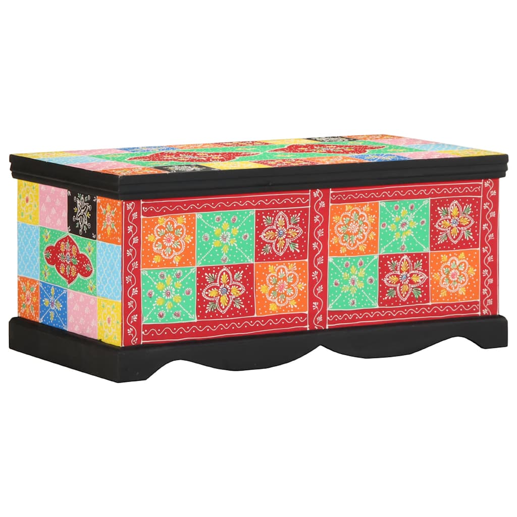Tavolino da Salotto Multicolore 90x50x40cm Legno Massello Mango | homemem39