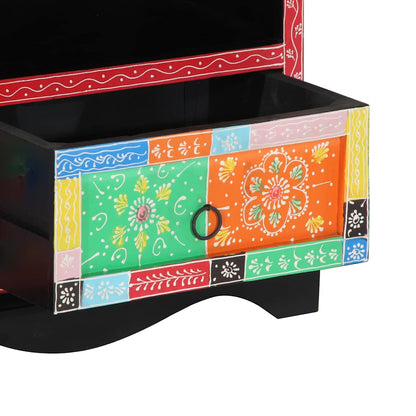 Mobile TV Multicolore 80 x 35 x 50 cm Legno massello di mango