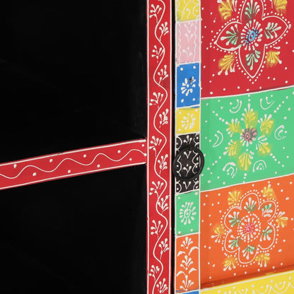 Mobile TV Multicolore 100 x 35 x 50 cm Legno massello di mango