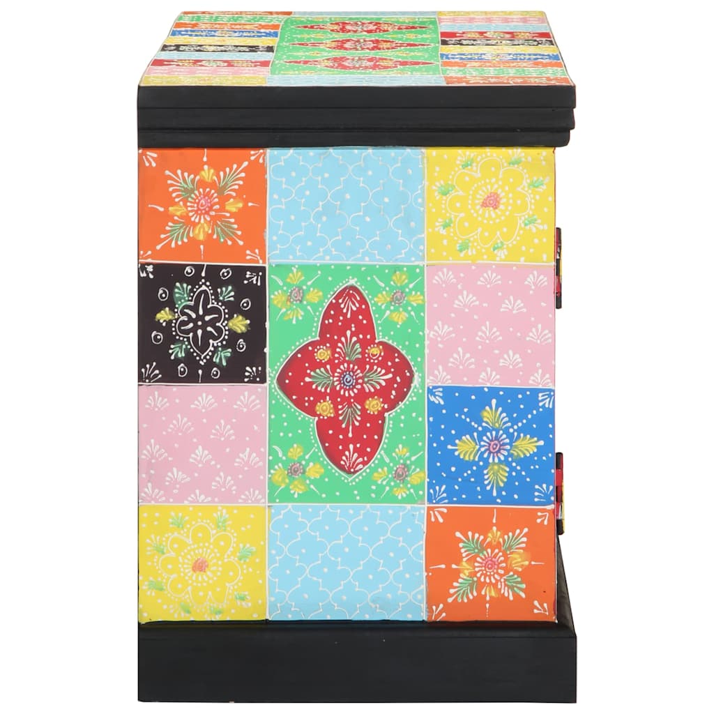 Mobile TV Multicolore 100 x 35 x 50 cm Legno massello di mango