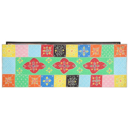 Mobile TV Multicolore 100 x 35 x 50 cm Legno massello di mango