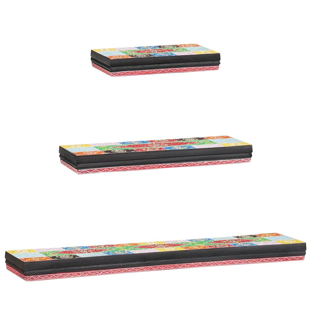 Scaffali da parete 3 pcs Multicolore 100 x 20 x 6 cm | homemem39