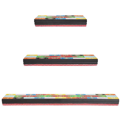 Scaffali da parete 3 pcs Multicolore 100 x 20 x 6 cm | homemem39