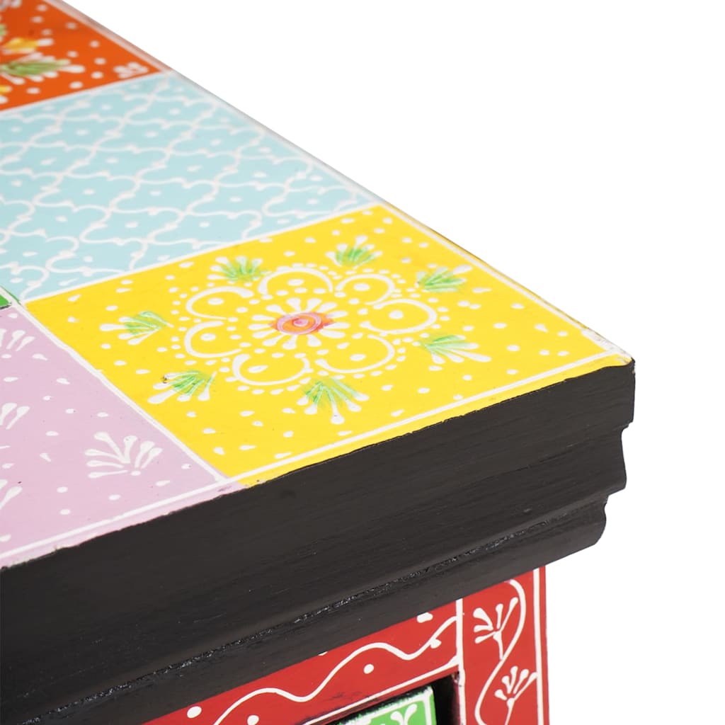 Armadio TV Multicolore 100 x 30 x 24 cm Legno massello di mango