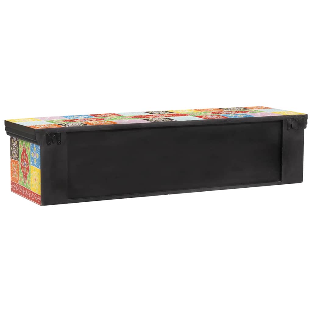 Armadio TV Multicolore 100 x 30 x 24 cm Legno massello di mango