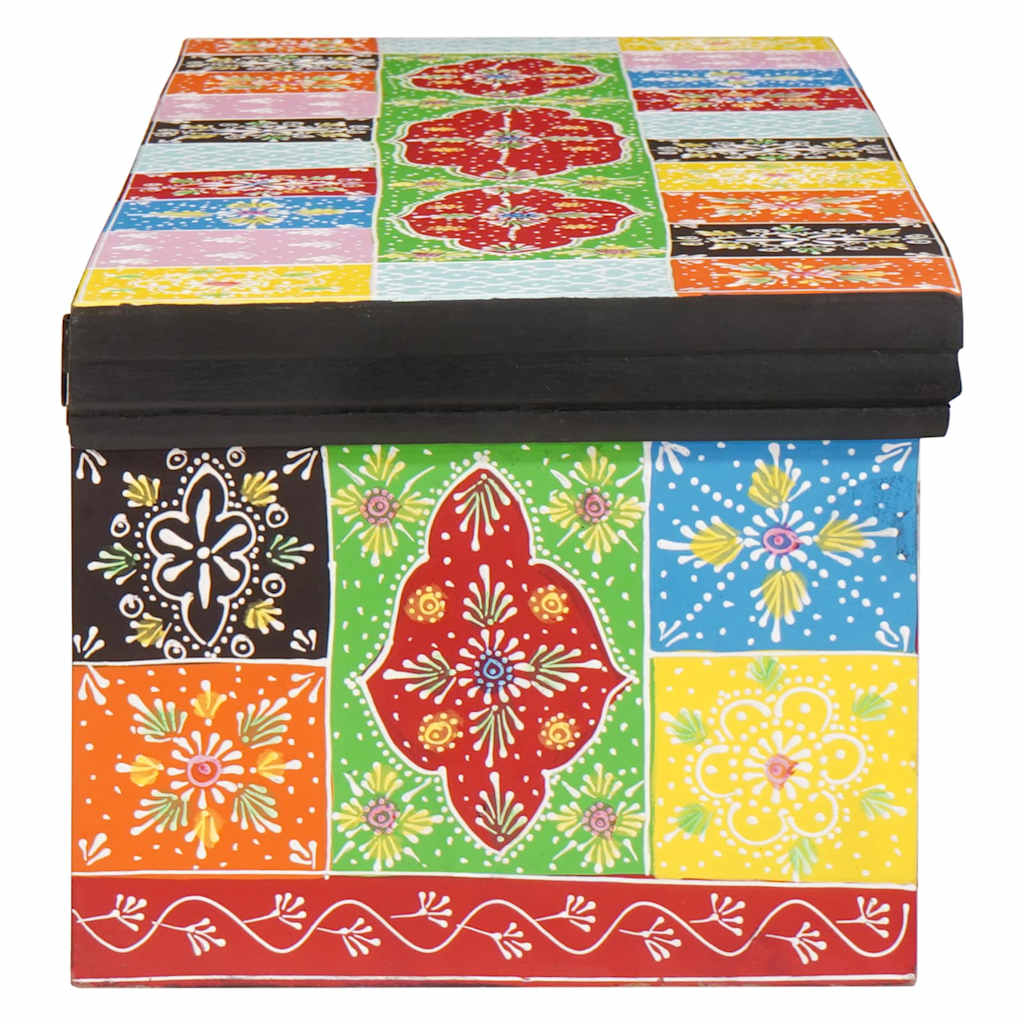 Armadio TV Multicolore 100 x 30 x 24 cm Legno massello di mango