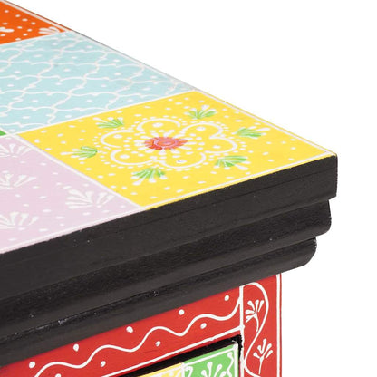 Armadio TV Multicolore 60 x 30 x 24 cm Legno massello di mango