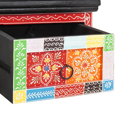 Armadio TV Multicolore 60 x 30 x 24 cm Legno massello di mango