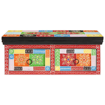 Armadio TV Multicolore 60 x 30 x 24 cm Legno massello di mango